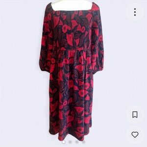 Target Latino Heritage Month Red Floral Dress Size XL NWOT